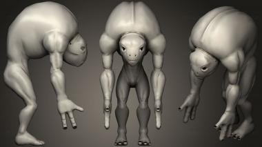 3D model Creature Walk Cycle (STL)